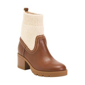 NINE WEST Tan Pop It Cozy Boots
